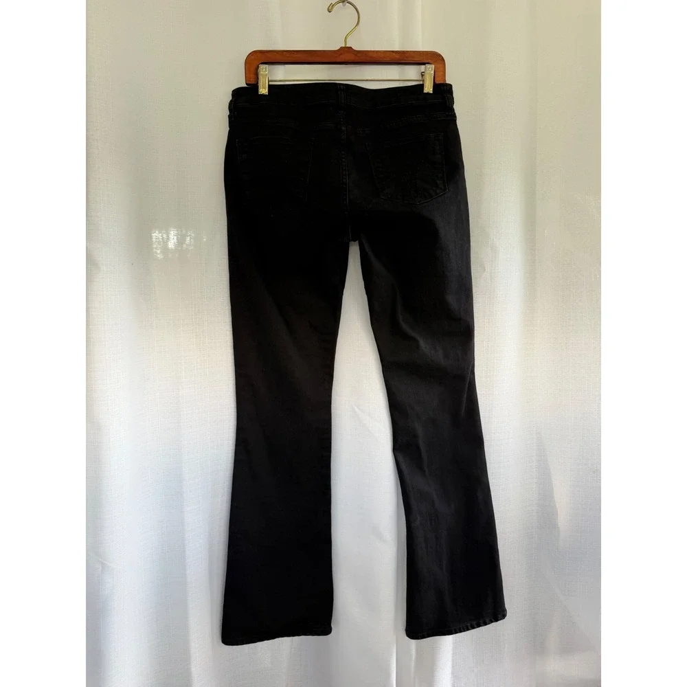 Kut from the Kloth Baby Bootcut Jeans Size 10 Black Stretch Denim